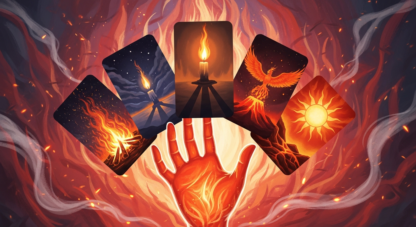 Elemental Oracle Deck: Igniting Insights with Fire Cards