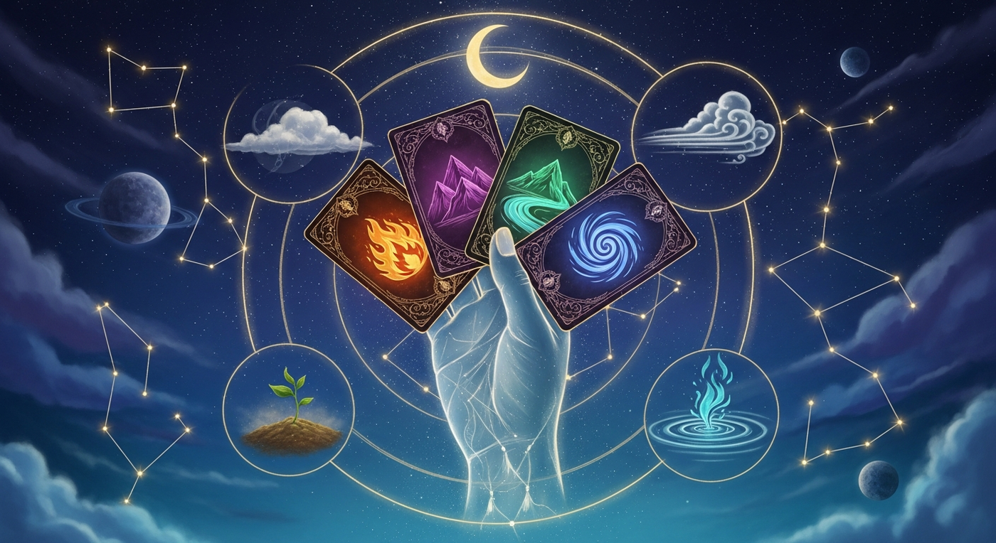 Astrology and the Elemental Oracle: Unlocking Deeper Meanings with Your Cards