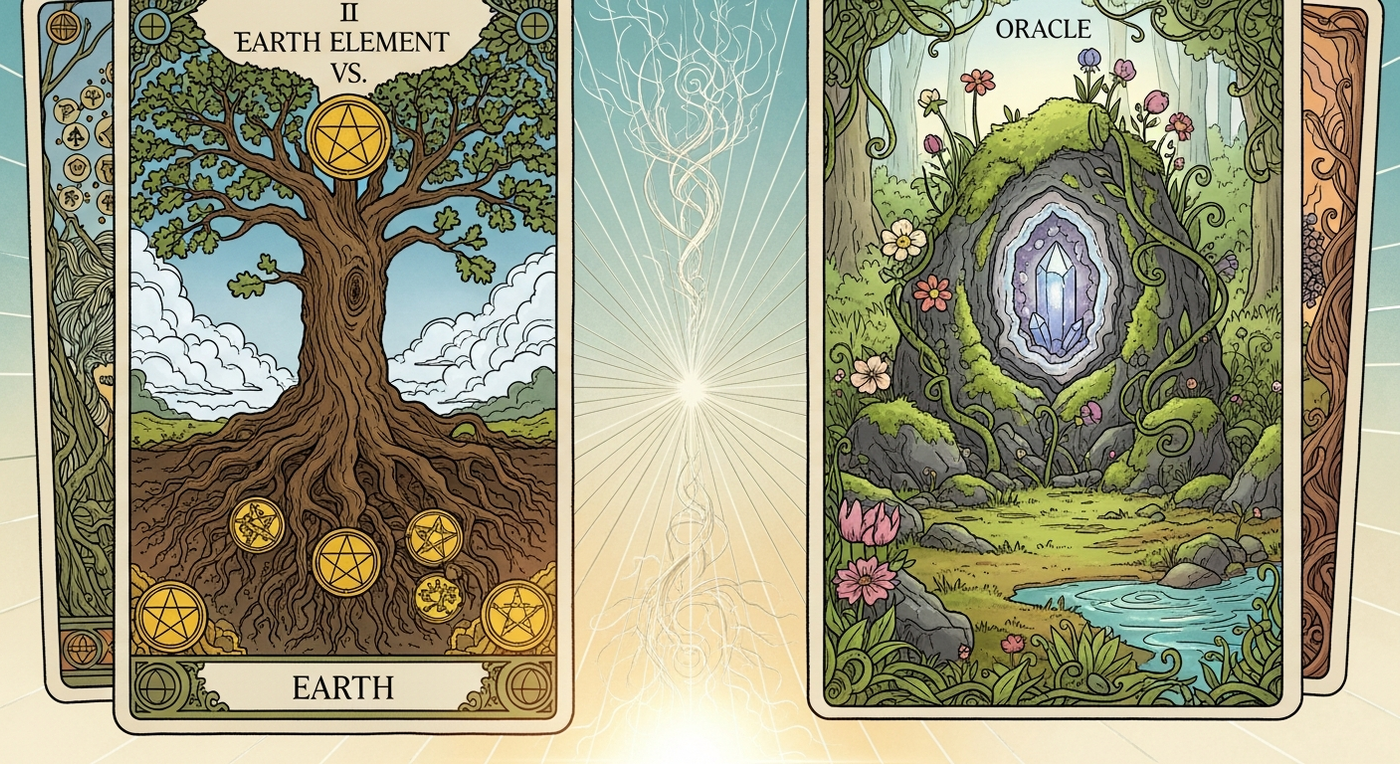 Earth Element Tarot vs. Oracle: Unearthing Deeper Meanings