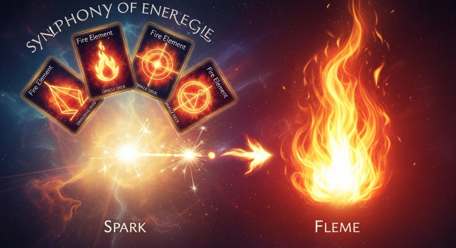 From Spark to Flame: Manifesting Your Desires with the Fire Element Oracle Deck