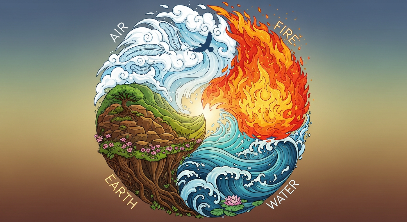 Elemental Oracle Deck: A Path to Self-Discovery Through the Four Elements