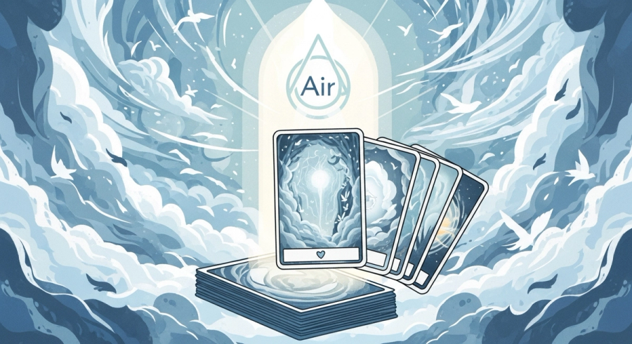 Unlocking the Winds of Insight: Your First Steps with the Elemental Oracle Deck (Air Element Focus)