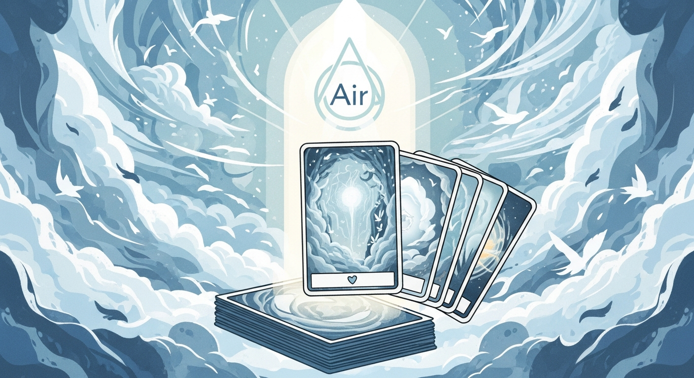 Unlocking the Winds of Insight: Your First Steps with the Elemental Oracle Deck (Air Element Focus)