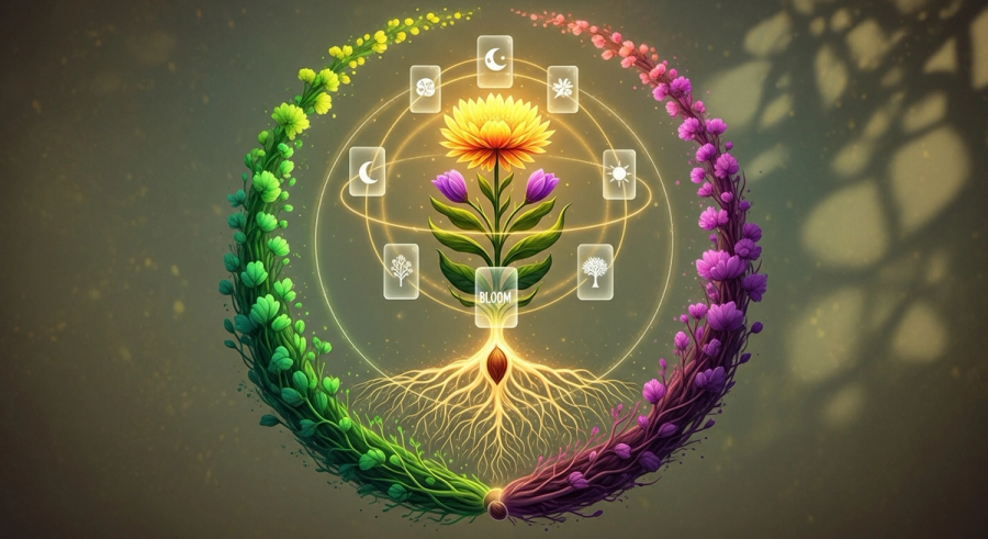 # From Seed to Bloom: The Life Cycle of Earth Energy in Oracle Readings