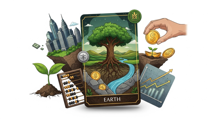 The Material World: Decoding Earth Element Cards for Financial Guidance