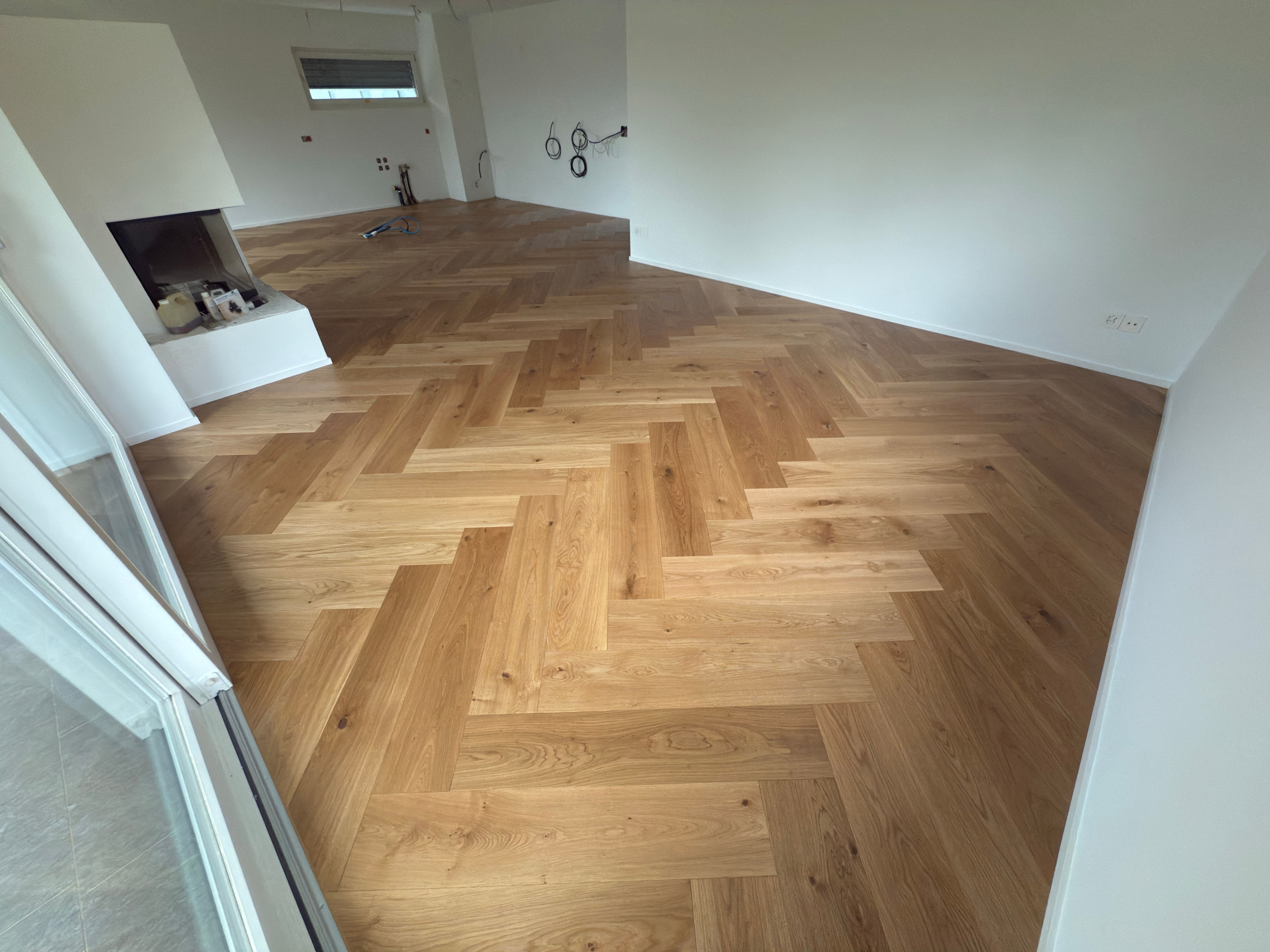 Eichenparkett im Fischgrat