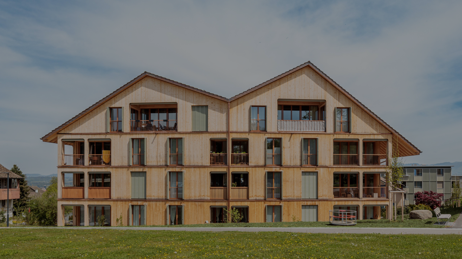 Neubau von zwei Mehrfamilienhäusern in Elementbauweise