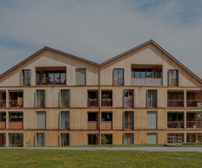 Neubau von zwei Mehrfamilienhäusern in Elementbauweise
