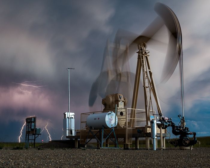 Pumpjack Lightning