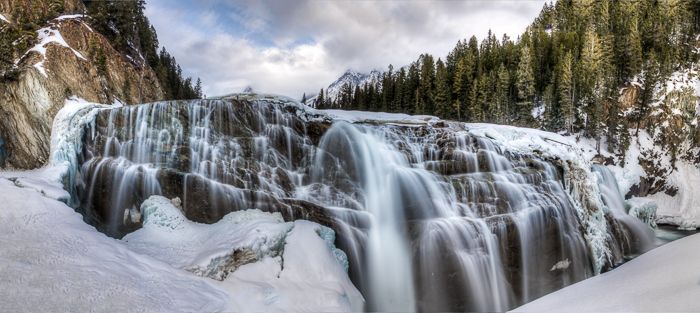 Wapta Falls Pano