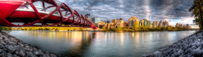 Peace Bridge Sunrise Pano
