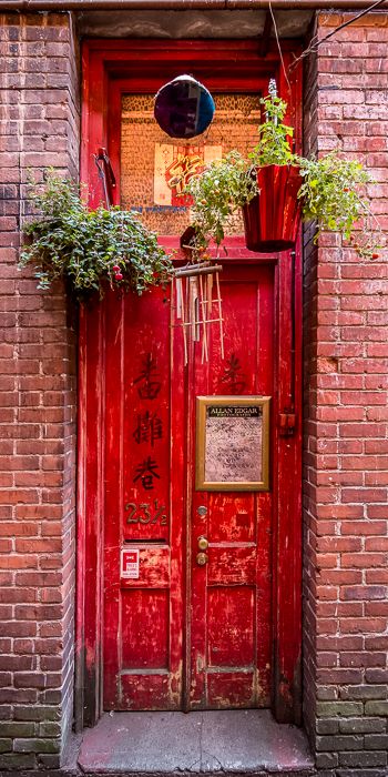 Red Door in the Alley