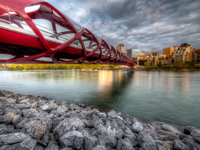 Peace Bridge Sunset