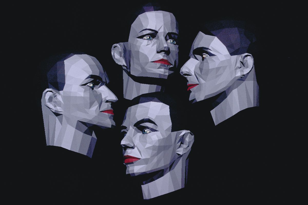 Tate Modern’in ElectricDreams: Art andTechnologyBeforethe Internet sergisinde Rebecca Allen’ın “KraftwerkPortrait” (Kraftwerk Portresi, 1986) adlı eseri de yer alıyor.
© REBECCA ALLEN
