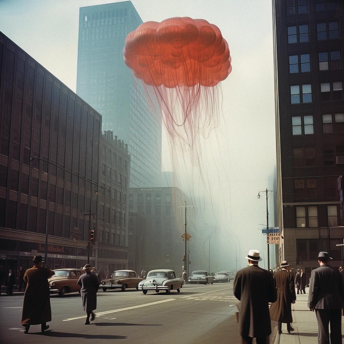 “Tarih ve gerçekler artık seçeneklerdir.”: Phillip Toledano’nun Another America’da bulunan “Jellyfish” (Denizanası, 2023) eseri.
“JELLYFISH”: © PHILLIP TOLEDANO