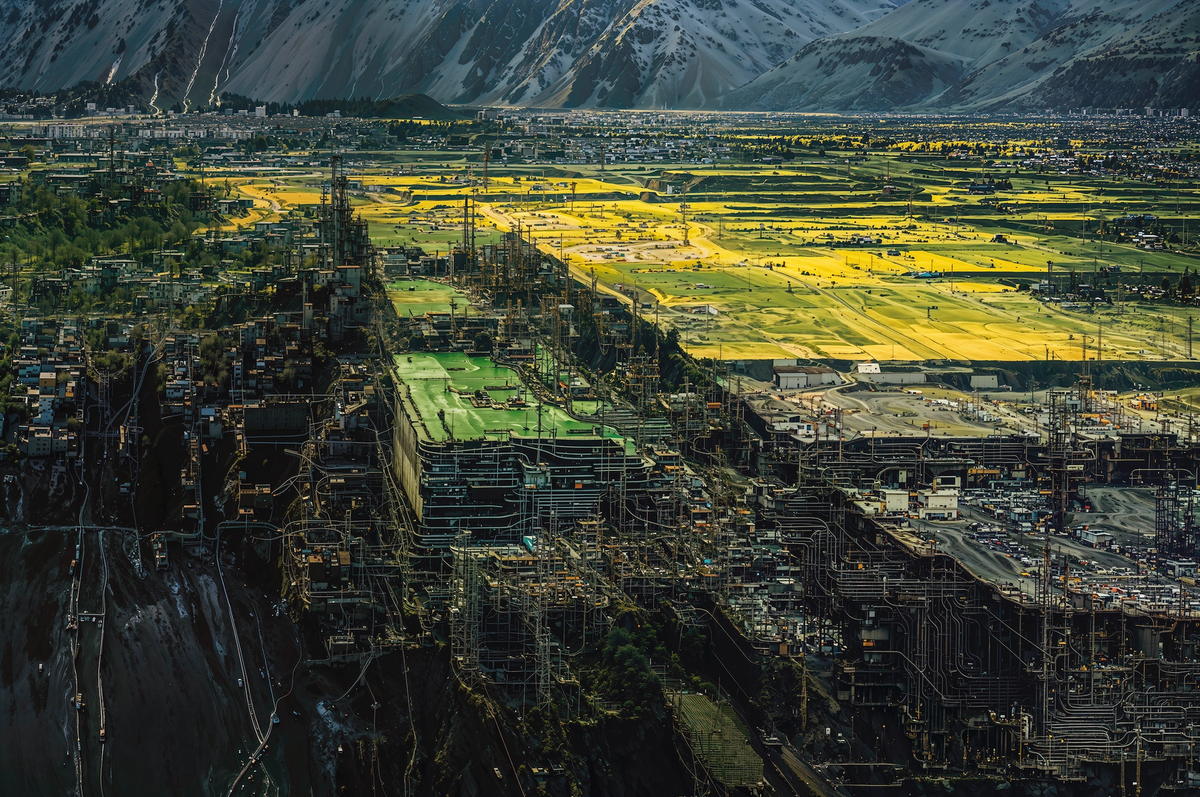 Edward Burtynsky & Alkan Avcıoğlu, Hypertopographics #9, 2025. 
(1/1) pigment baskı, arka yüzü imzalı. Sanatçının izniyle (Eser yapım aşamasında)