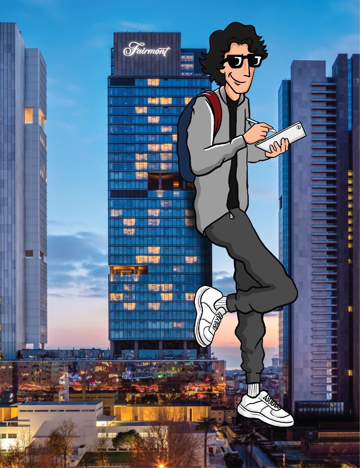 Robin Yayla, Fairmont’la gerçekleştirdiği projeyle ilgili, “Fikir bulma konusunda tıkandığım zamanlar… genelde kafamı boşaltacak aktiviteler yaparım. Fairmont’la yapmış olduğumuz işbirliğinde bu süreci anlatan bir animasyon hazırladım,” diyor.
© ROBİN YAYLA