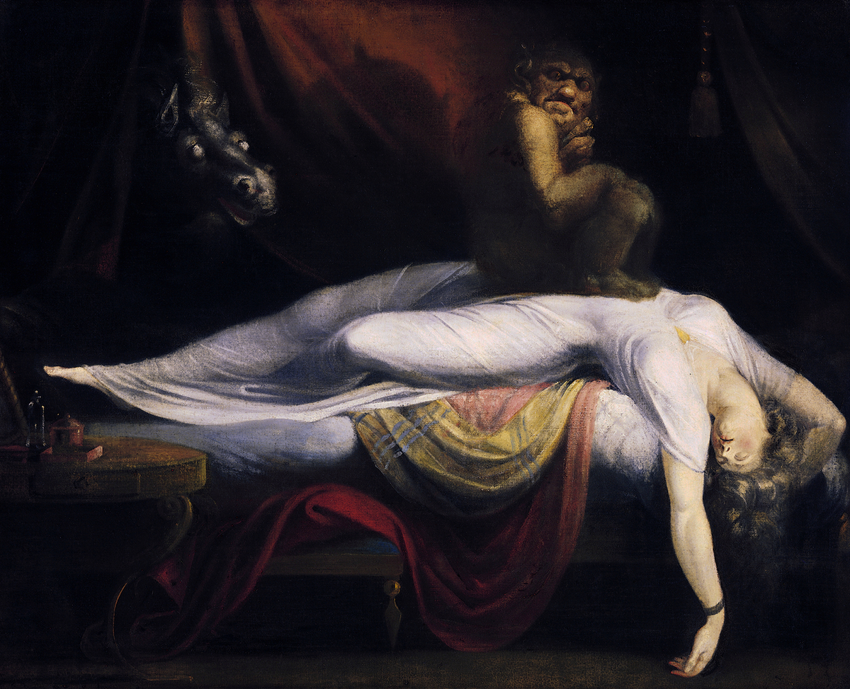 Henry Fuseli’, “TheNightmare” (Kâbus), rüya ve gerçeklik arasındaki sınırları bulanıklaştırıyor.
WIKIMEDIA COMMONS