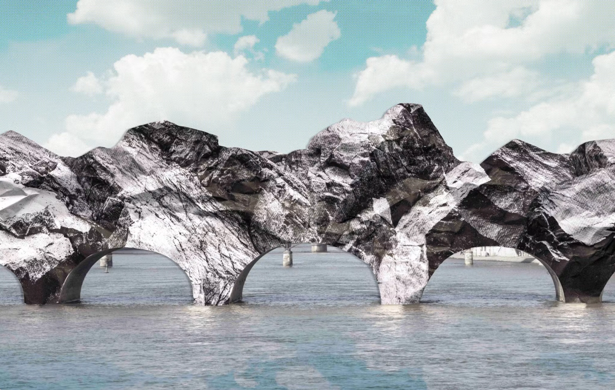 La Caverne du Pont Neuf, hazırlık eskizi.
Fotoğraf: Atelier JR izniyle © Atelier JR
