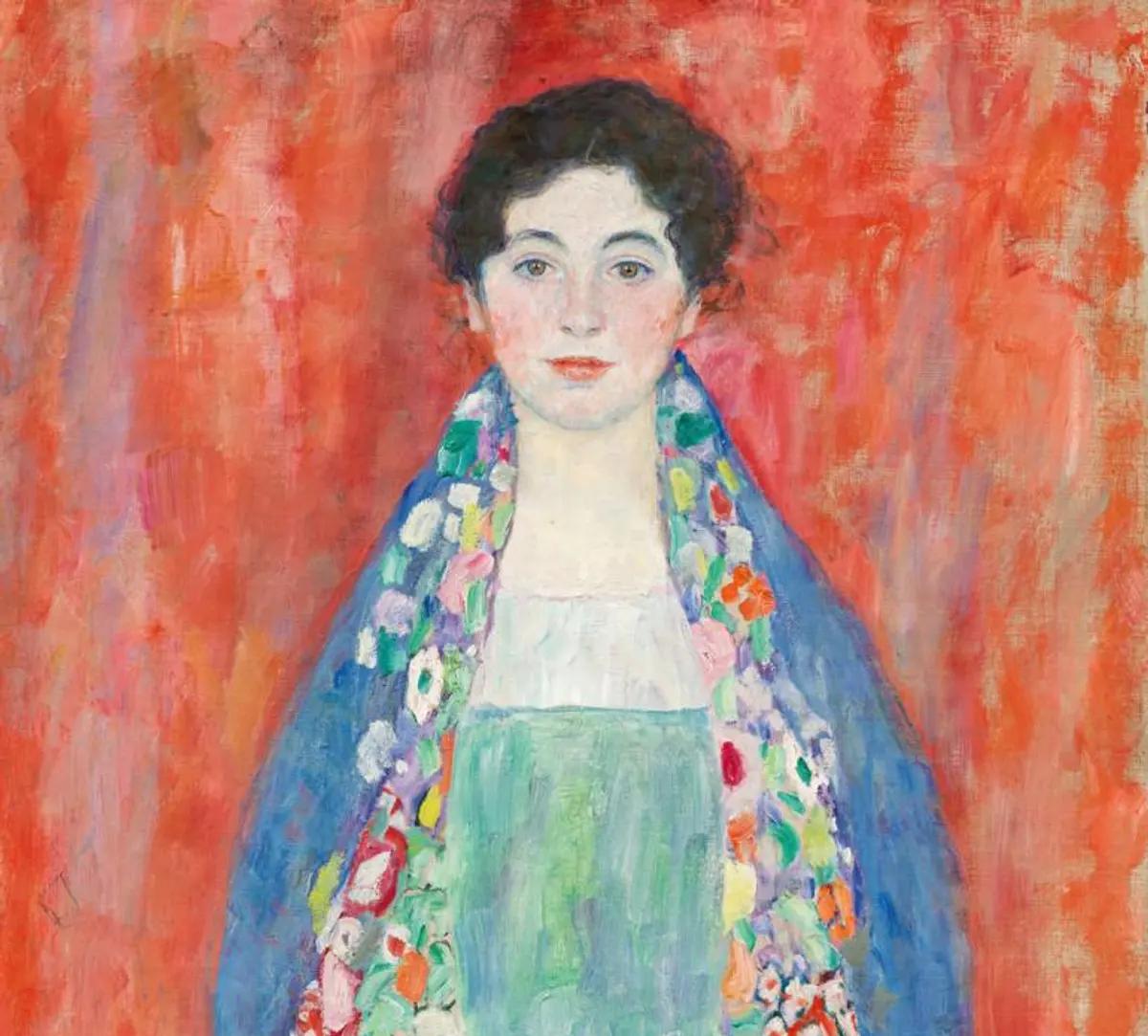 Fräulein Lieser'in Portresi (1917) Gustave Klimt öldüğü sırada atölyesinde bulundu.
© Auktionshaus im Kinsky GmbH, Viyana.