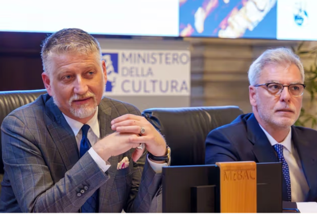 İtalya Kültür Bakanı Alessandro Giuli ve Temsilciler Meclisi Kültür Komisyonu Başkanı Federico Mollicone

© Italy Ministry of Culture