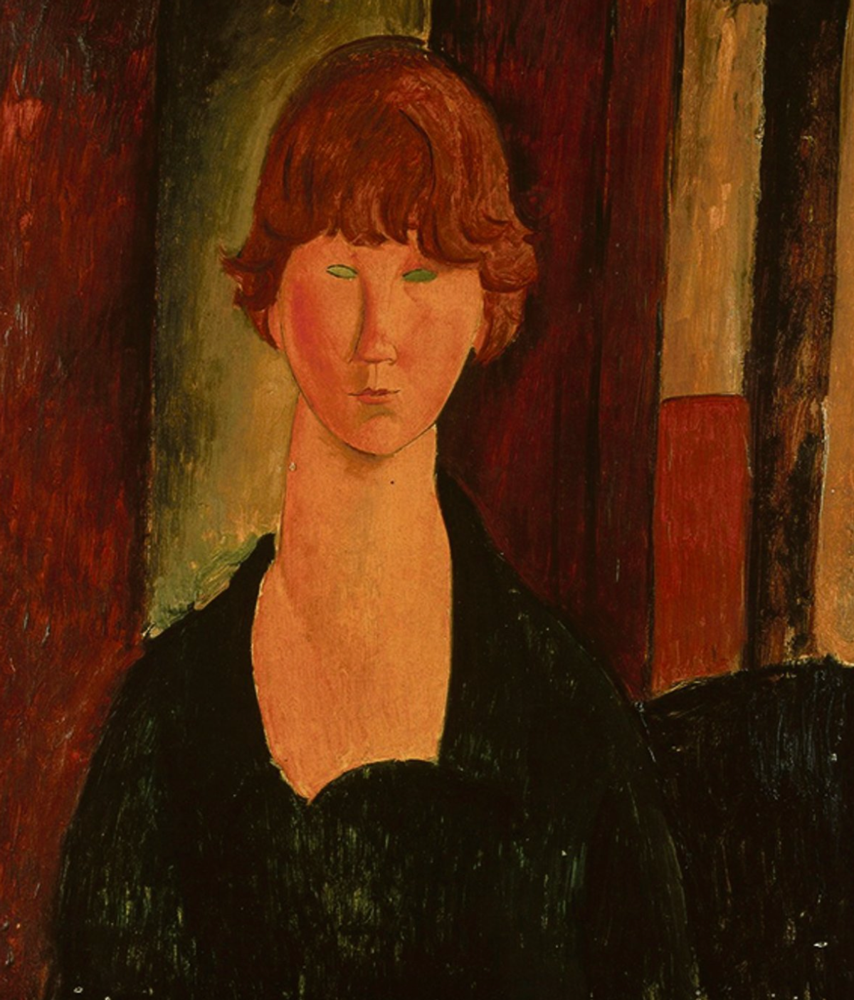 Pace Di Donna Schrader, Modigliani’s La Bouquetière (1919-20) eserini sergiliyor.
Pace Di Donna Schrader izniyle