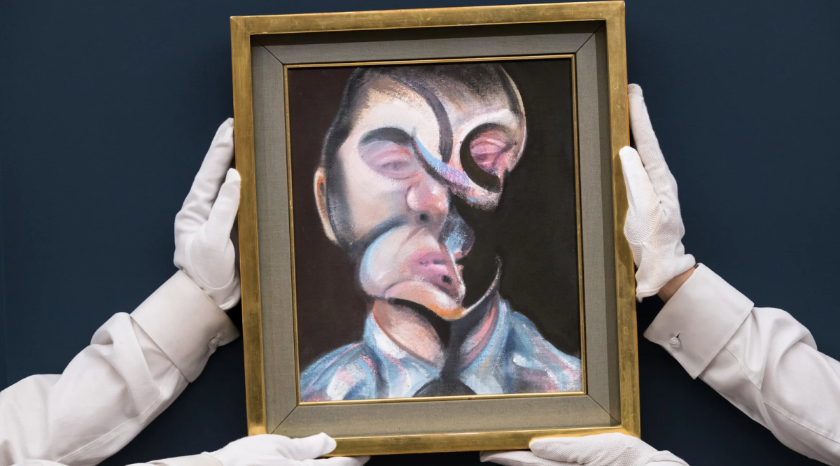Francis Bacon’ın 1972 tarihli Otoportresi, beş dakika süren hareketli bir teklif yarışının ardından 16 milyon sterline satılarak (8–12 milyon sterline satılması tahmin ediliyordu) alt tahminini ikiye katladı.
Sotheby's izniyle