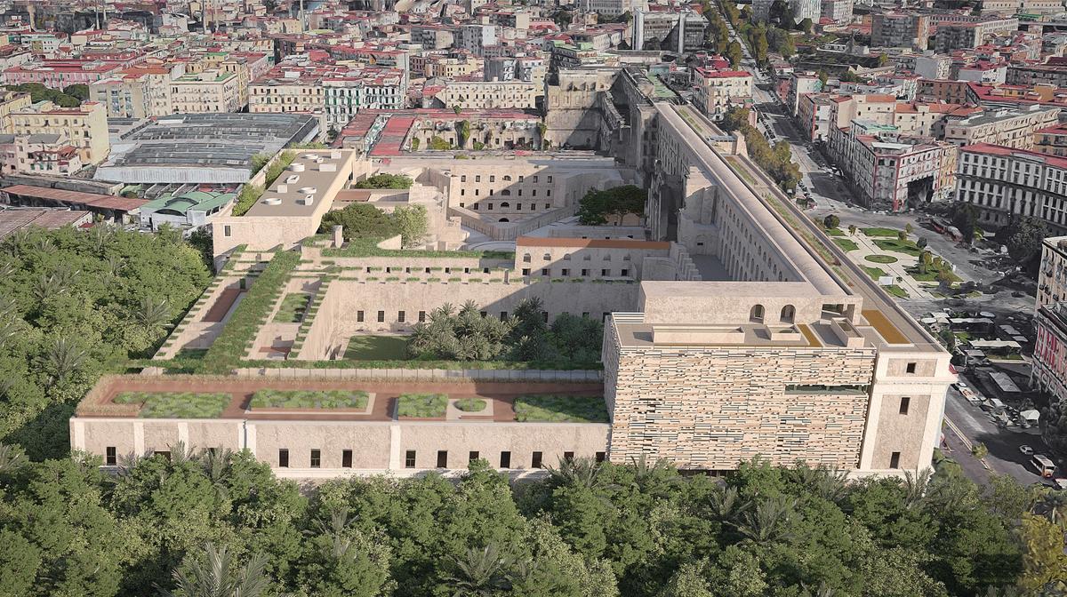 Avrupa’nın en büyük tarihî binalarından biri olan Albergo dei Poveri, Museo Archeologico Nazionale di Napoli ve şehrin Ulusal Kütüphanesi’nin yanı sıra üniversite tesislerine ev sahipliği yapacak.
ALBERGO DEI POVERI: © ABDR