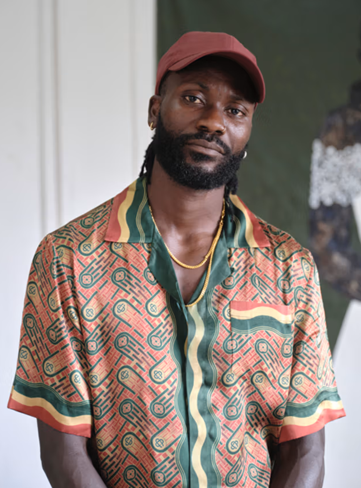 Amoako Boafo stüdyosunda, Accra, 2025. Fotoğraf: Nii Odzenma