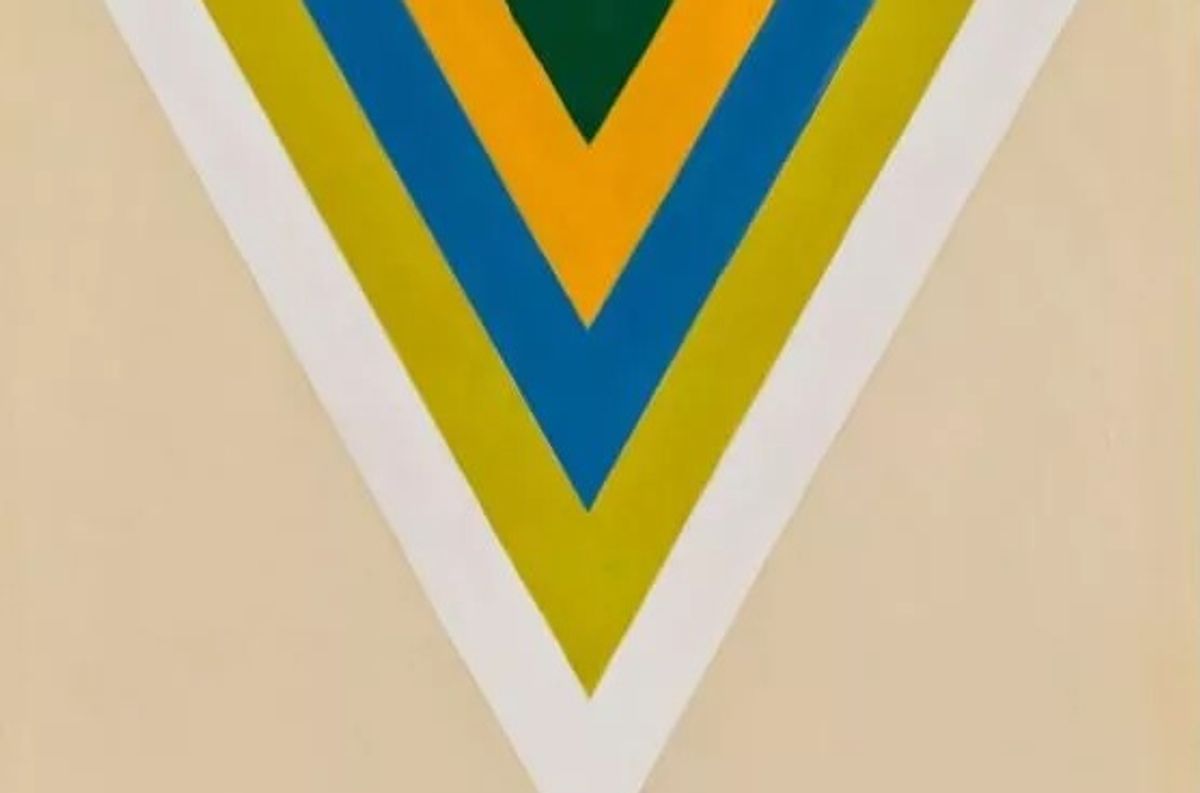 Kenneth Noland’ın Purkinje Effect (1964) eserinin 1,000,000 ile 1,500,000 dolar arasında bir fiyata alıcı bulması bekleniyor. Christie's izniyle; © 2025 The Kenneth Noland Foundation/ VAGA at Artists Rights Society (ARS), NY tarafından lisanlanmıştır.