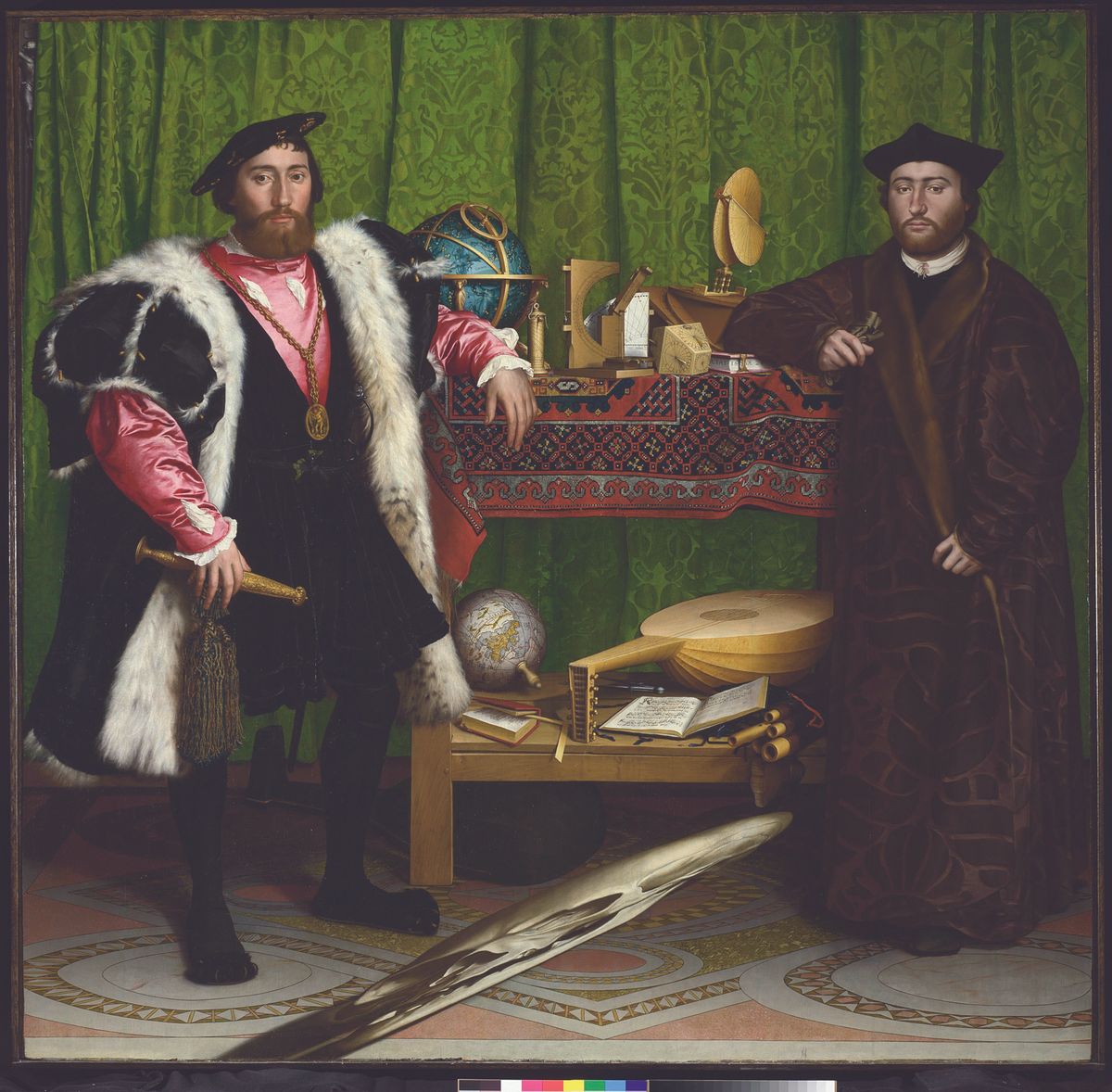 The Ambassadors, Hans Holbein, 1533
The National Gallery, Londra