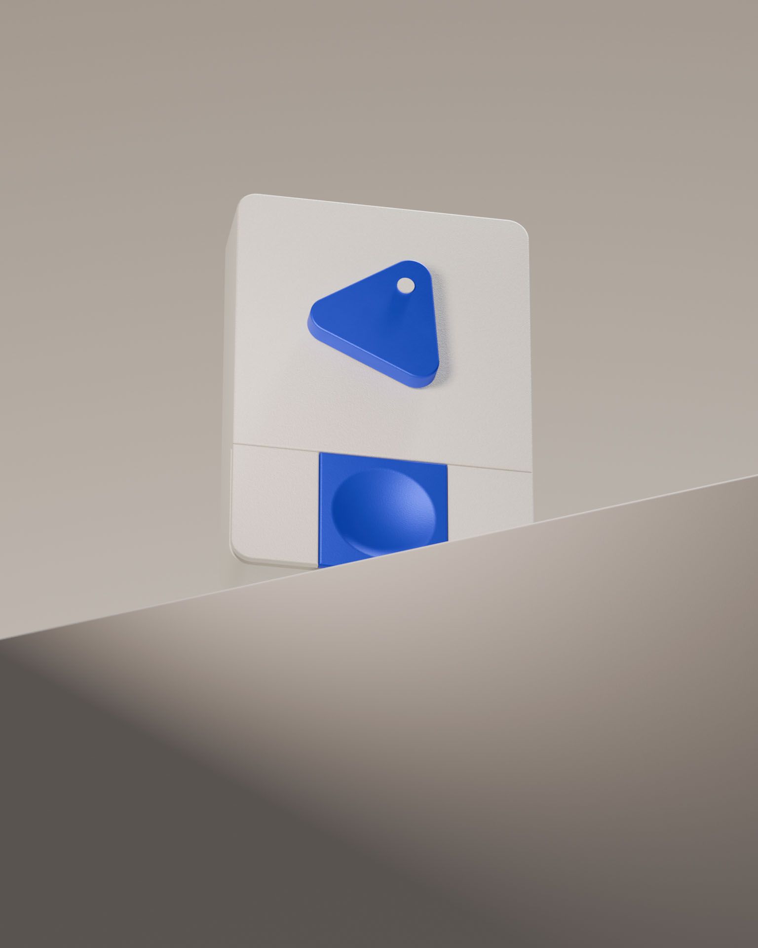 Mockup van het begeleidend apparaat