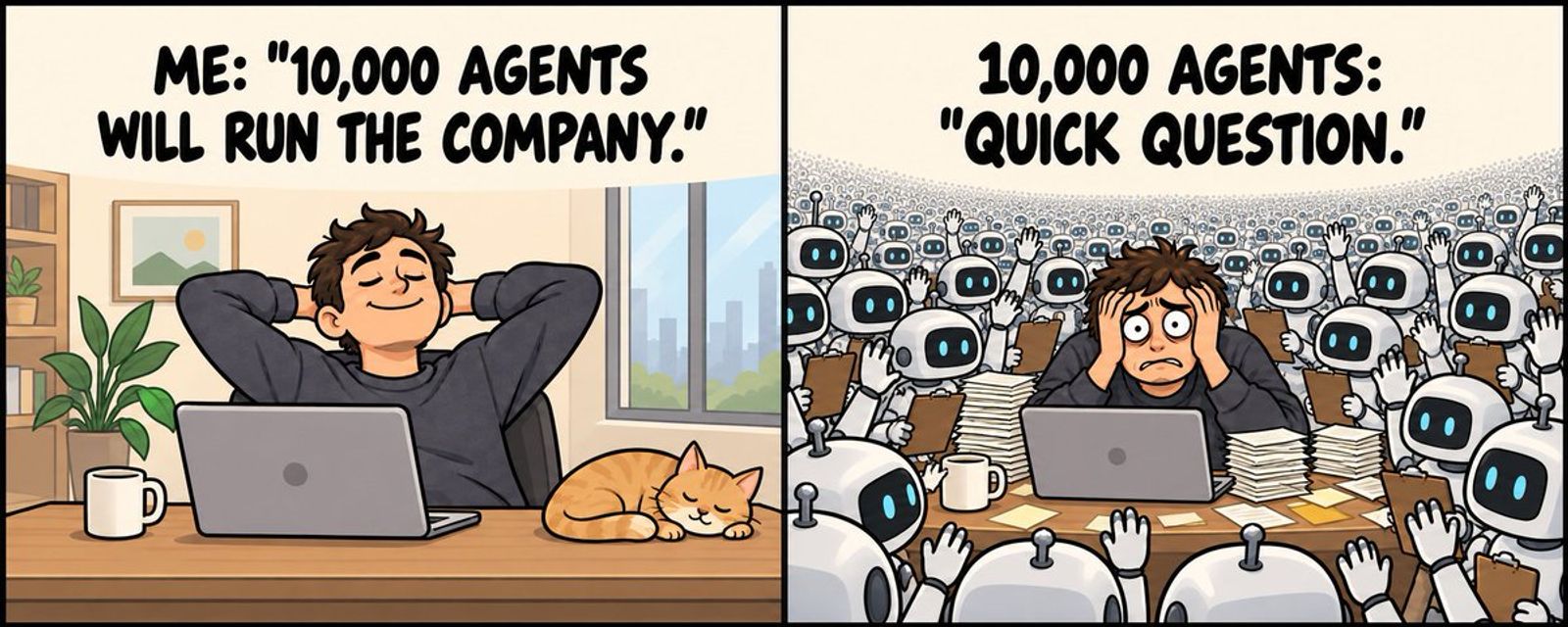 Org level harnesses: Loosely inspired by how human organizations work