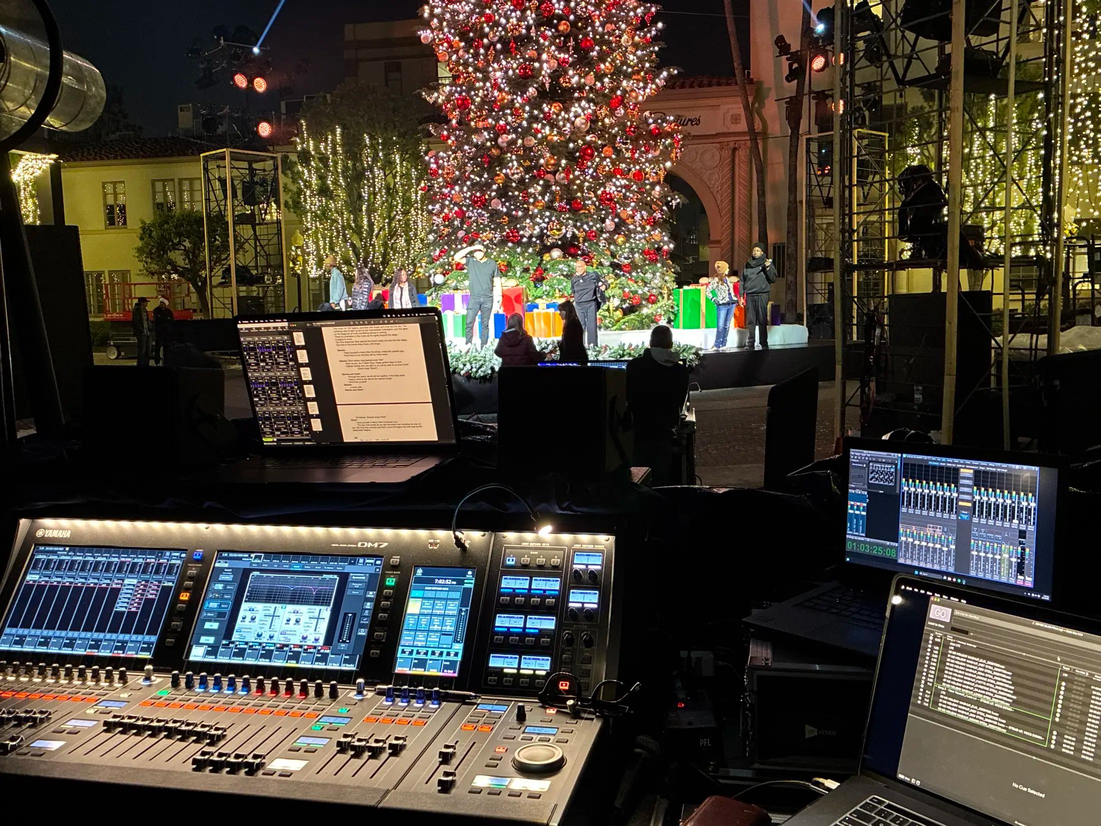 Paramount Pictures Tree Lighting 2025 - PFL Pro Sound