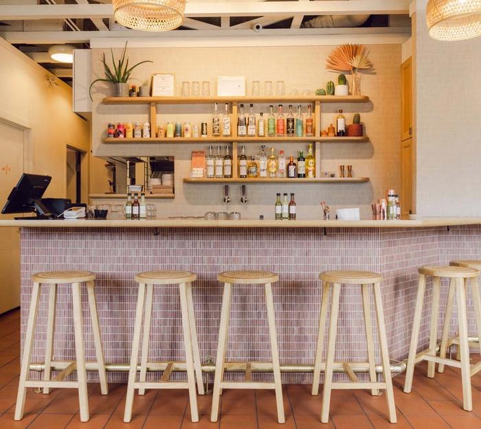 Marlo Tacos restaurant Edmonton interior bar