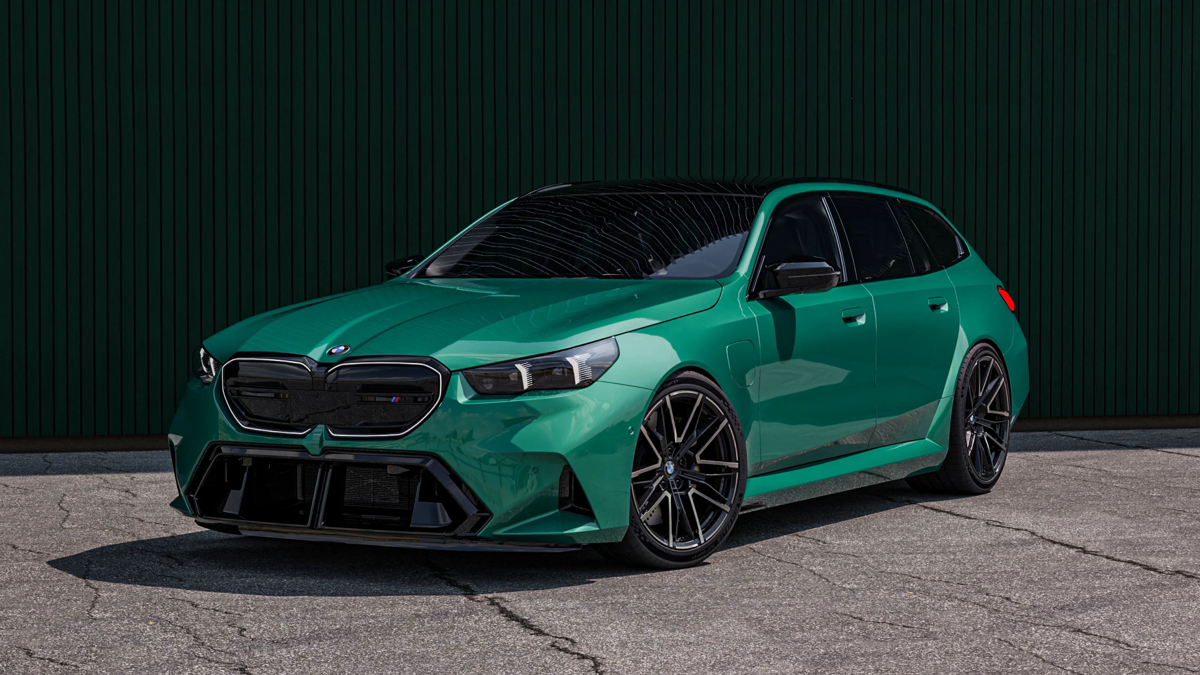 BMW M5 G90 on factory wheels