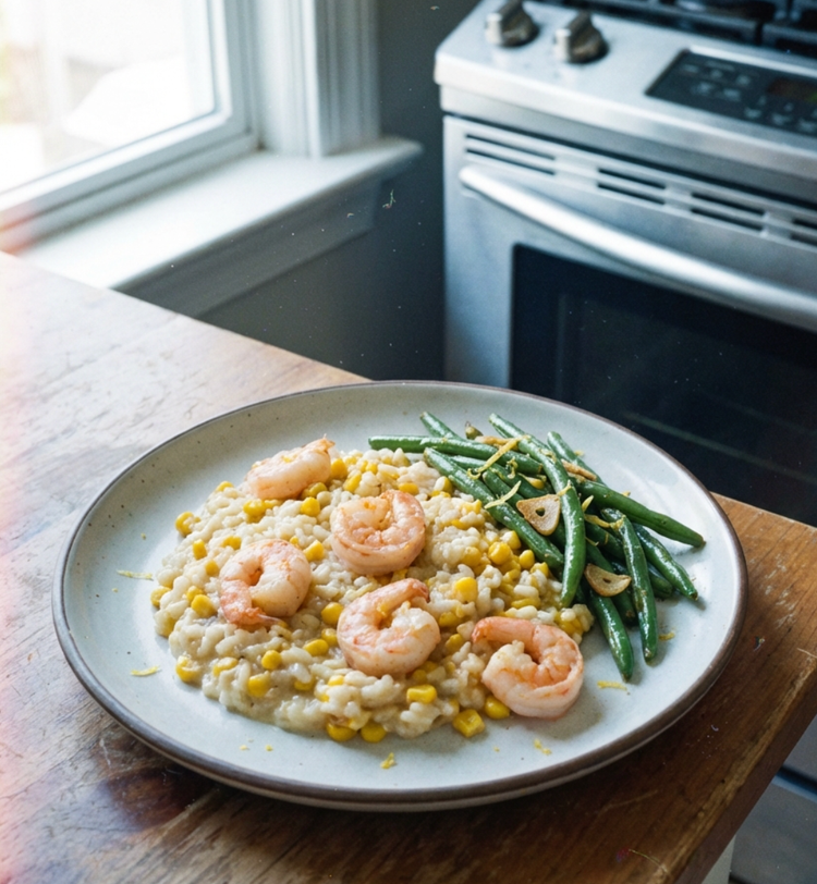 Shrimp & Corn Risotto