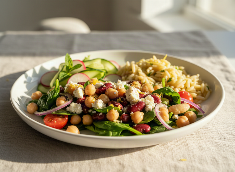 Greek Bean & Feta Salad