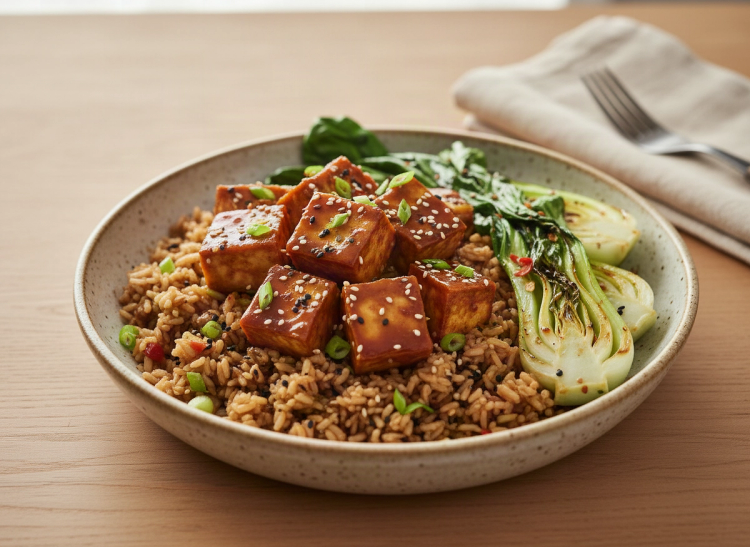 Ginger Sesame Crispy Tofu