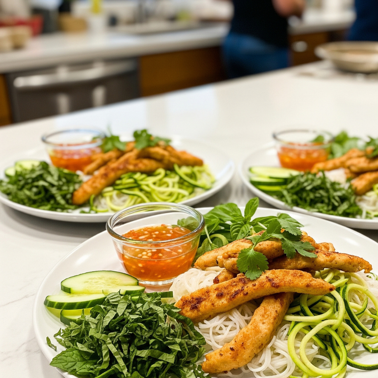 Lemongrass Chicken Noodle Salad