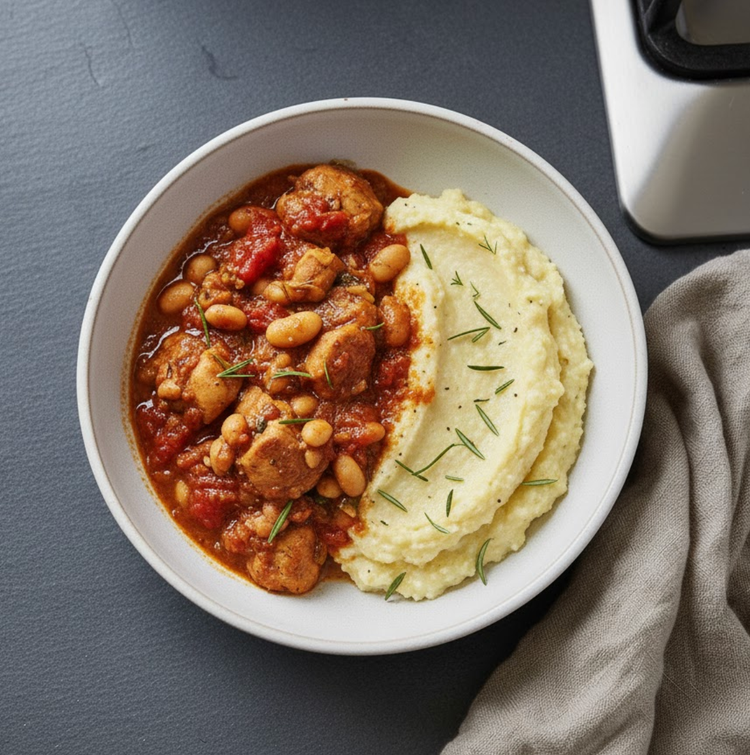 Braised Tuscan Chicken Thighs