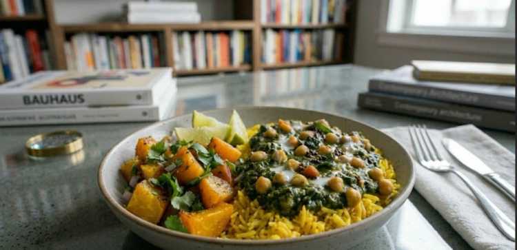 Coconut-Braised Chickpea Saag