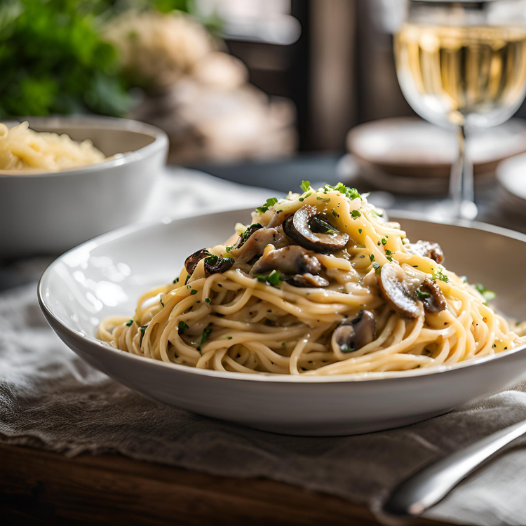 Miso Mushroom Carbonara