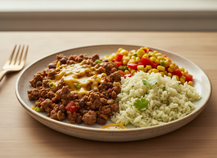 Southwest Beef & Bean Tacos