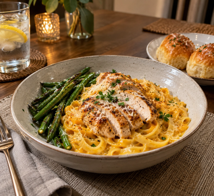 Butternut Chicken Fettuccine