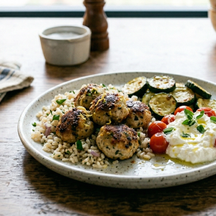 Greek Chicken Meatballs
