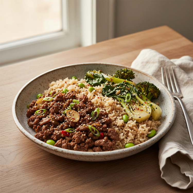 Tamari-Ginger Ground Beef