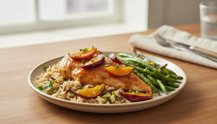 Peach-Plum Chicken Breast