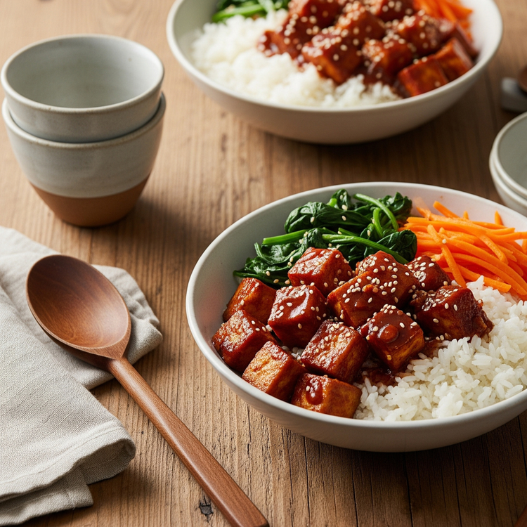 Korean Tofu Bibimbap