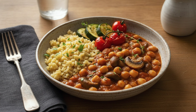 Smoky Chickpea & Mushroom Stew